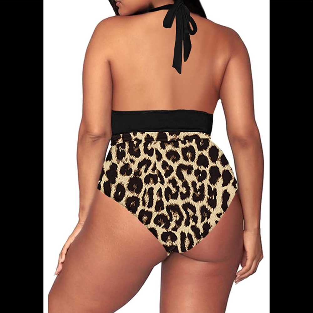 🆕Plus Size High Waisted Tummy Control Swimsuit - Picture 2 of 3